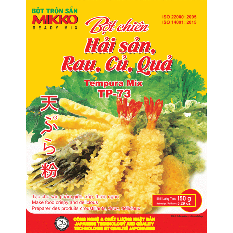 MIKKO – Tempura fried flour for seafood, vegetables, tubers, fruits